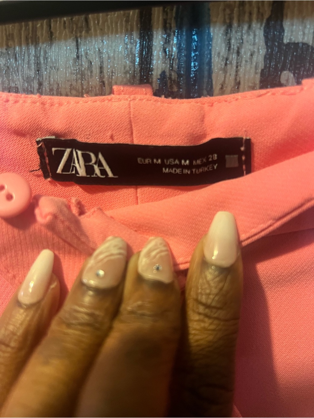 Zara Rose Pink High-Waist Wide-Leg Trousers - Picture 4 of 5